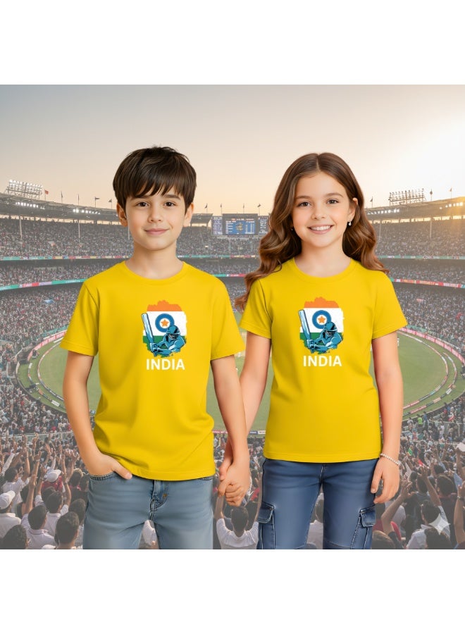 PRINTSHOP4ME India Cricket World Fans Tshirts Supporting The India Jersey Tshirts For Men,Women ,Kids To Win The Cup - Image 4